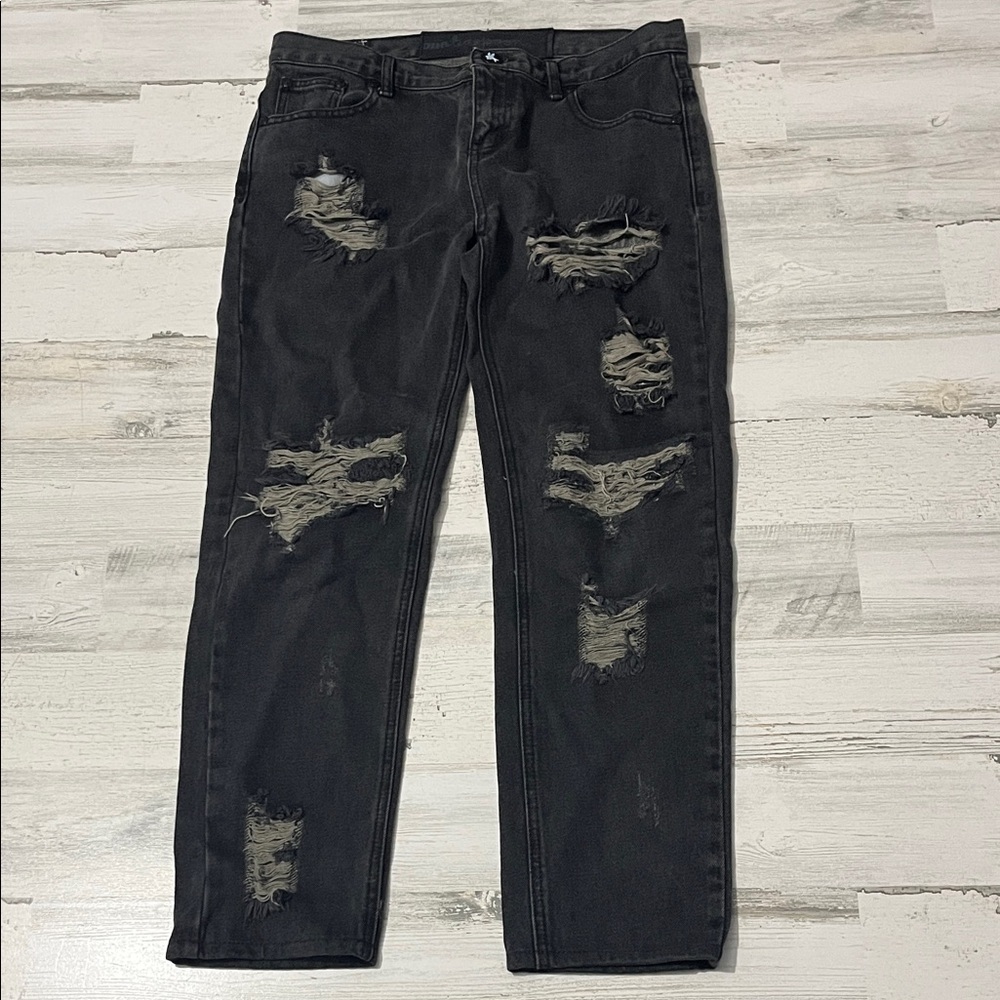 One Teaspoon Distressed Black/Gray  Women's Jeans Size 27